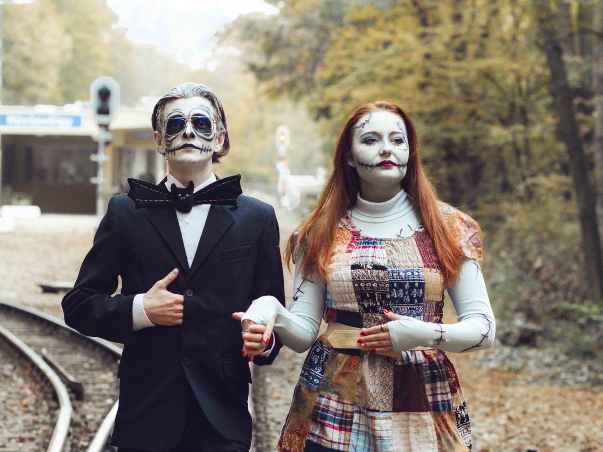 Halloweeni páros fotózás a&nbsp;Hüvösvölgyben