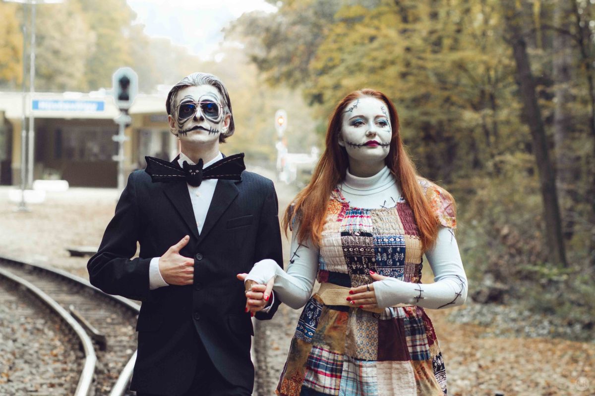 Halloweeni páros fotózás a&nbsp;Hüvösvölgyben